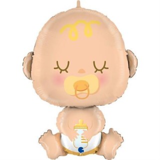 Ballon aluminium forme bebe tetine