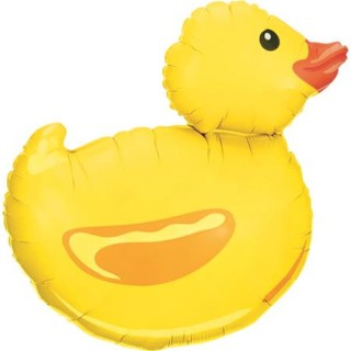 Ballon aluminium forme canard jaune