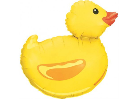 Ballon aluminium forme canard jaune