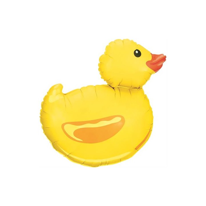 Ballon aluminium forme canard jaune