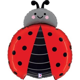 Ballon aluminium forme coccinelle