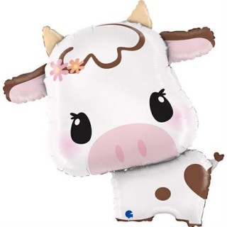Ballon aluminium forme vache mignone