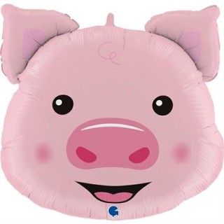 Ballon aluminium forme tete de cochon