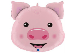 Ballon aluminium forme tete de cochon