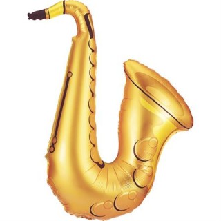 Ballon aluminium forme saxophone