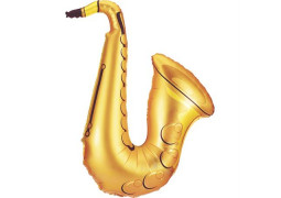 Ballon aluminium forme saxophone