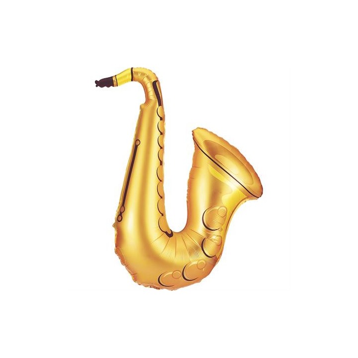 Ballon aluminium forme saxophone