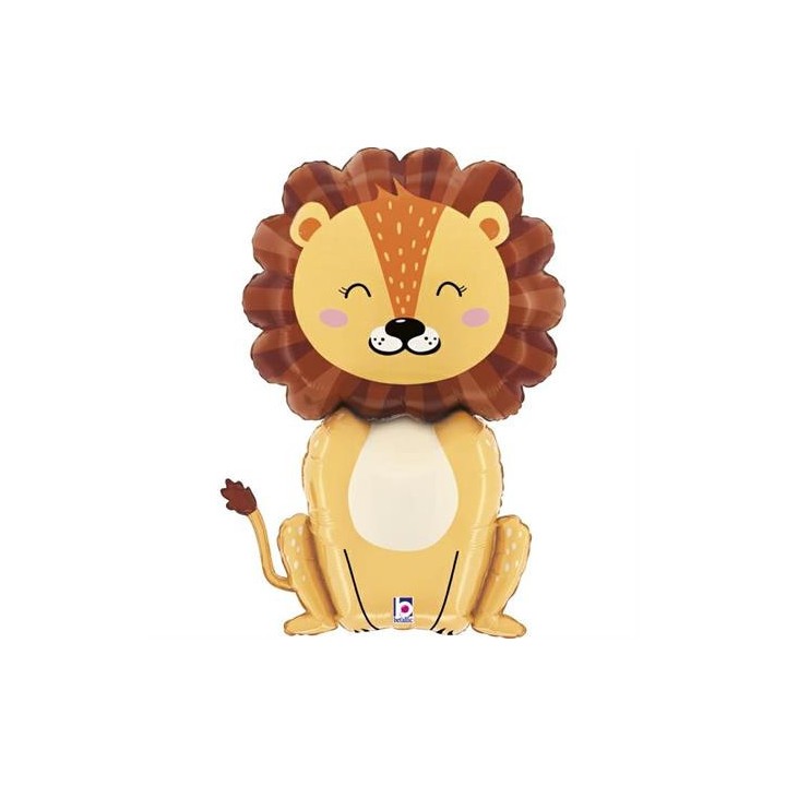 Ballon aluminium forme lion