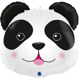 Ballon aluminium forme tete panda
