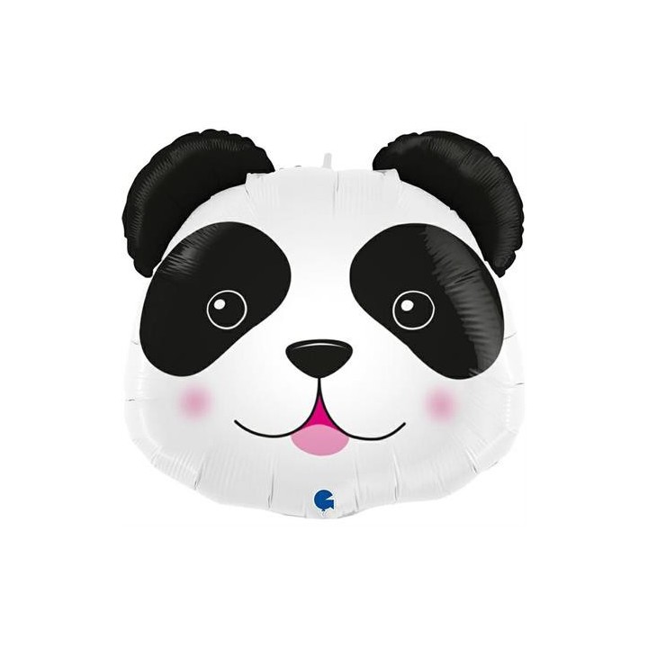 Ballon aluminium forme tete panda