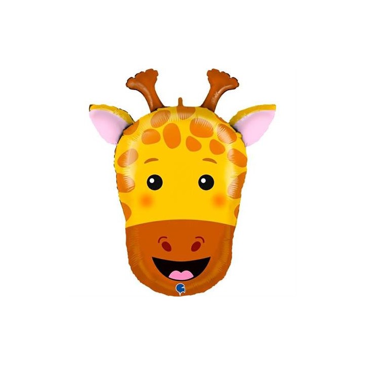 Ballon aluminium forme tete girafe