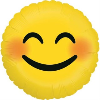 Ballon aluminium rond emoji sourire