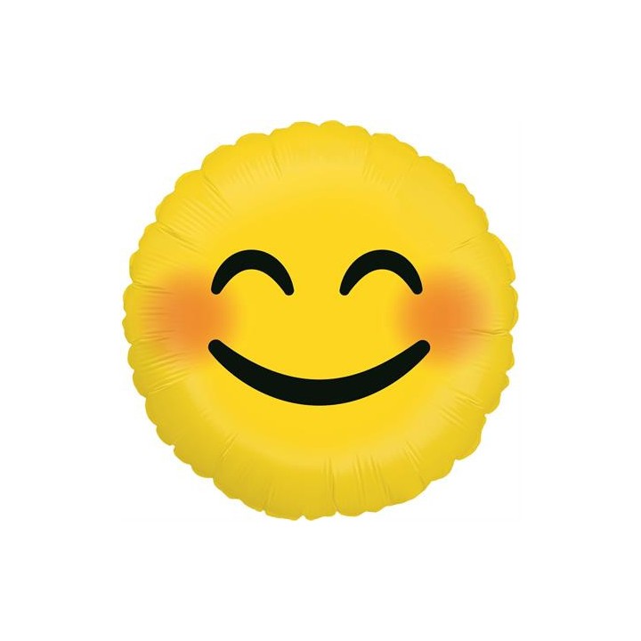 Ballon aluminium rond emoji sourire