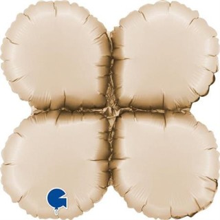 Base ballon aluminium ronde creme MM