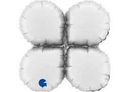 Base ballon aluminium ronde blanche GM