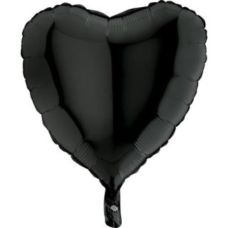 Ballon aluminium coeur noir