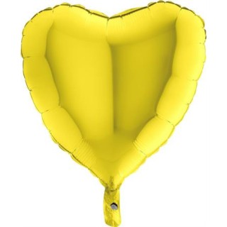 Ballon aluminium coeur jaune