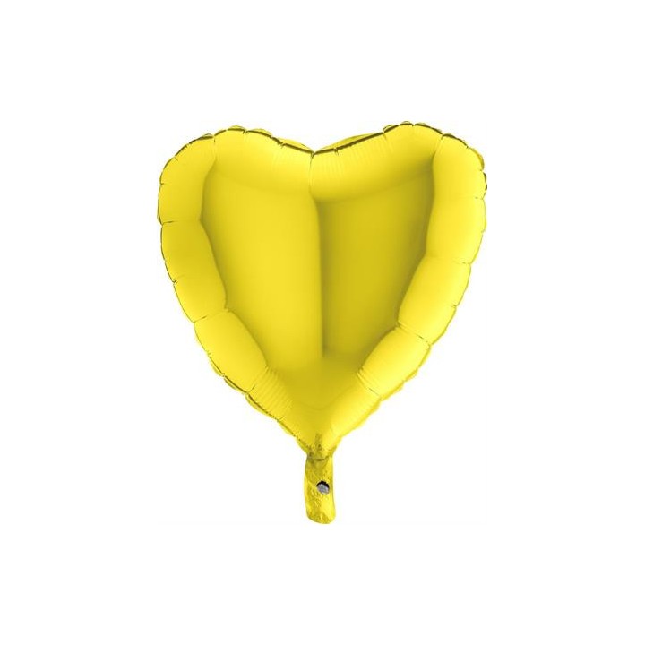 Ballon aluminium coeur jaune