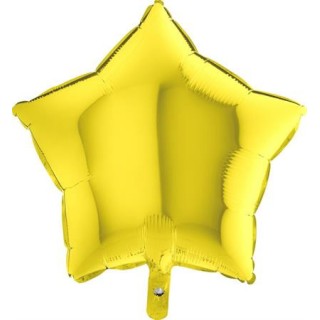 Ballon aluminium étoile jaune
