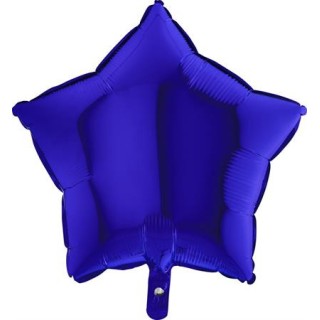 Ballon aluminium étoile bleu foncé