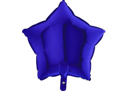 Ballon aluminium étoile bleu foncé
