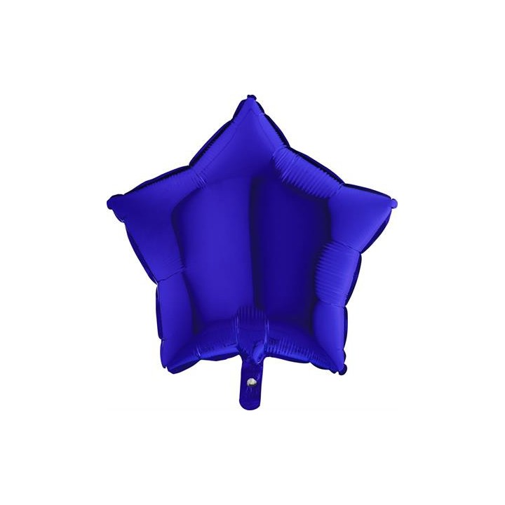 Ballon aluminium étoile bleu foncé