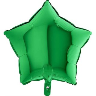 Ballon aluminium étoile verte