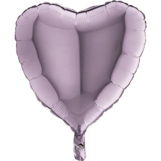 Ballon aluminium coeur lilas