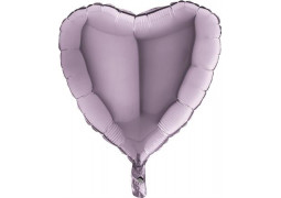 Ballon aluminium coeur lilas
