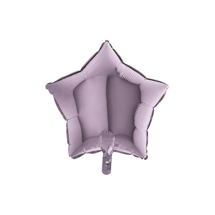 Ballon aluminium étoile lilas