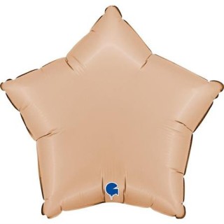 Ballon aluminium étoile nude mat
