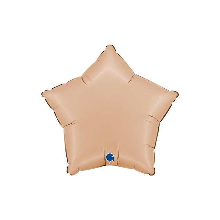 Ballon aluminium étoile nude mat