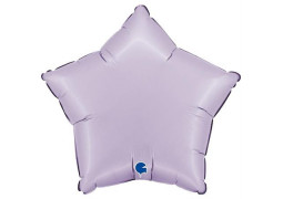 Ballon aluminium étoile lilas mat