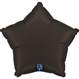 Ballon aluminium étoile noir mat