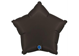 Ballon aluminium étoile noir mat