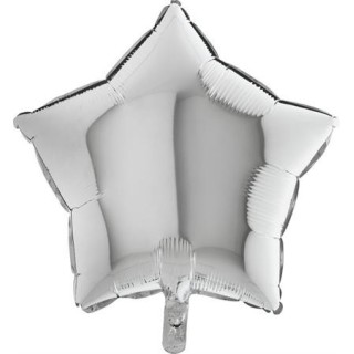 Ballon aluminium étoile argent