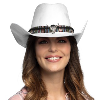 Chapeau cow boy Django blanc