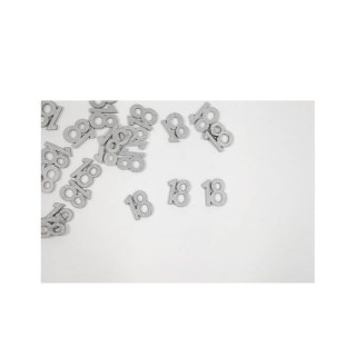 Confettis de table 18 bois argent