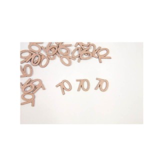 Confettis de table 70 bois rose gold