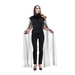 Cape adulte col velours avec tulle