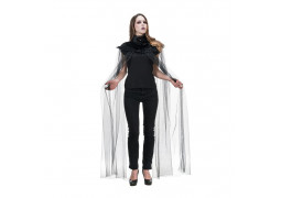 Cape adulte col velours avec tulle