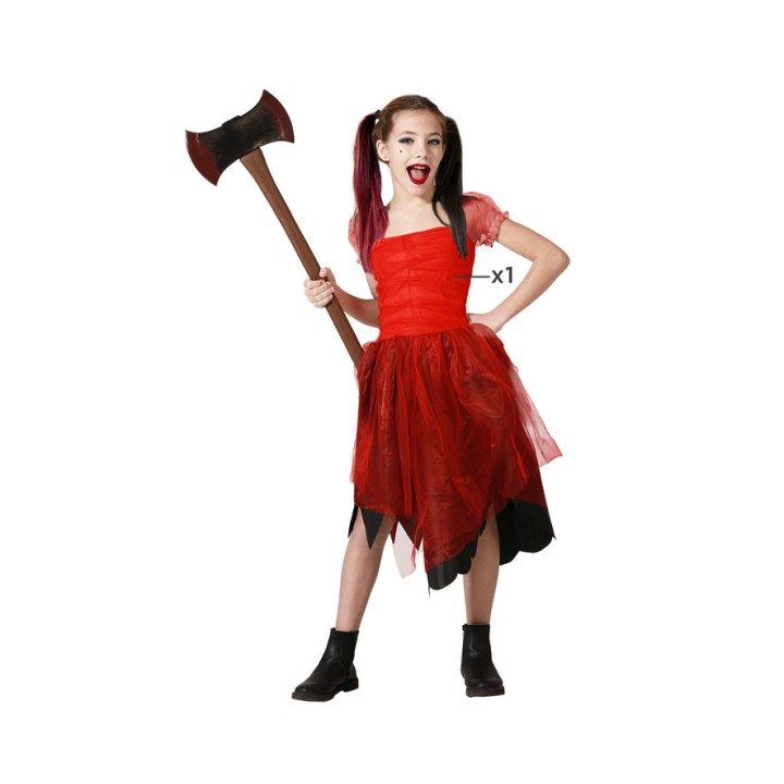 Costume enfant Harley Quinn rouge