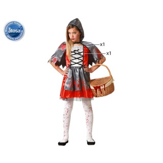 Costume enfant chaperon rouge de l'horreur