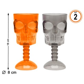 Verre à pied tête de mort