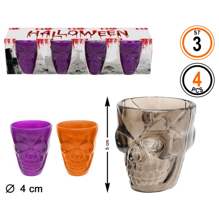 Shooter tête de mort x4