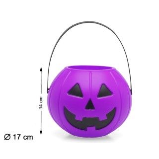 Seau plastique citrouille violet