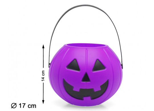 Seau plastique citrouille violet