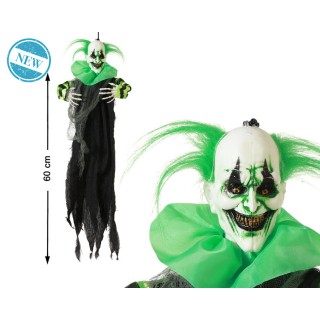 Squelette clown vert