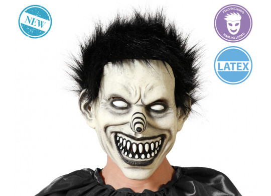 Masque adulte latex clown nez pointu
