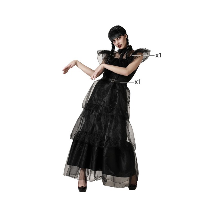 Costume femme Mercredi robe de bal